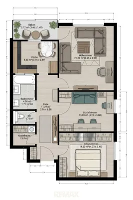 3-Zimmer-Wohnung kaufen in Voitsberg – 75 m², € 119.000 – Bild 14 von 14