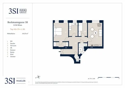 3-Zimmer-Wohnung kaufen in Wien – 69,35 m², € 375.000 – Bild 15 von 15