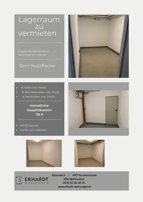 Immobilie mieten in Ried im Innkreis – 12 m², € 78 – Bild 1 von 2