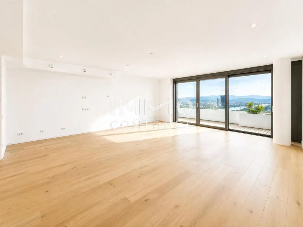 DANUBEFLATS: 45. Etage - Höchstgelegenes 3-Zimmer-Apartment Österreichs - Ansicht 2