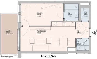 2-Zimmer-Wohnung kaufen in Wien – 48,97 m², € 470.000 – Bild 9 von 9
