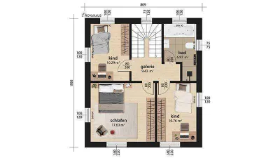 5-Zimmer-Haus kaufen in Braunau am Inn – 100 m², € 289.000 – Bild 13 von 22