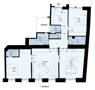 3-Zimmer-Wohnung mieten in Wien – 115 m², € 2.259 – Bild 2 von 2