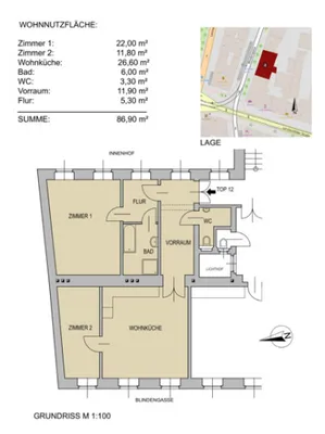 3-Zimmer-Wohnung kaufen in Wien – 87,6 m², € 429.000 – Bild 27 von 27