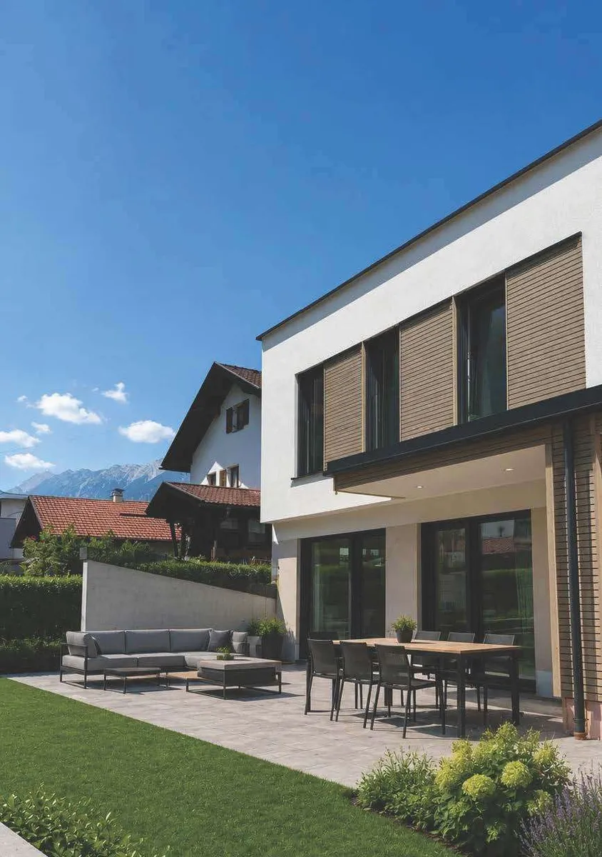 Fertigstellung demnächst! Reihenhaus in Hall im Erstbezug mit sonnigem Garten - Ansicht 2