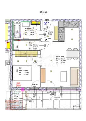 2-Zimmer-Wohnung mieten in Wels-Land – 61 m², € 808 – Bild 9 von 9