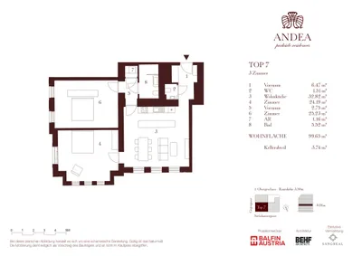 3-Zimmer-Wohnung kaufen in Wien – 99,65 m², € 1.199.000 – Bild 9 von 10
