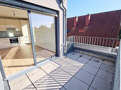 GRÜNBLICK, RUHELAGE, 58 m2 Neubau mit 18 m2 Balkon, Wohnküche, 2 Zimmer, Wannenbad, 2. Liftstock, Lavendelweg
