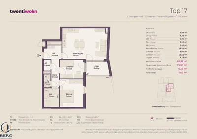 3-Zimmer-Wohnung kaufen in Wien – 78,16 m², € 445.000 – Bild 9 von 9