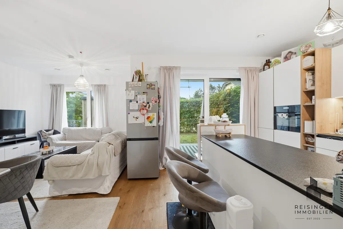 NEUBAU-Gartenwohnung in Wels/Lichtenegg - Tiefgaragenplatz - 3 Zimmer - Ansicht 3