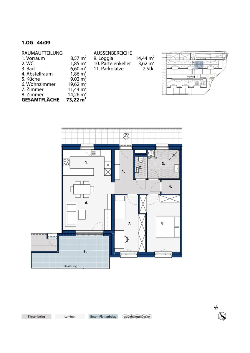Apartment in Melk, Katastralgemeinde Melk - Ansicht 2