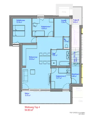 4-Zimmer-Wohnung kaufen in Sankt Johann im Pongau – 94,8 m², € 499.000 – Bild 4 von 4