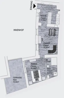 2-Zimmer-Wohnung mieten in Krems Land – 50 m², € 990 – Bild 21 von 21