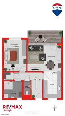 2-Zimmer-Wohnung kaufen in Graz – 63,09 m², € 268.000 – Bild 17 von 18