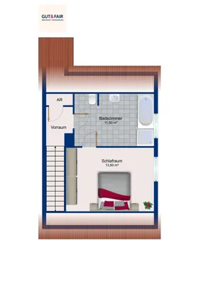 2-Zimmer-Haus kaufen in Wiener Neustadt – 63 m², € 274.000 – Bild 9 von 10