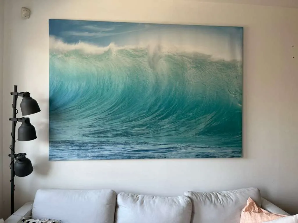 IKEA Leinwand Bild Welle 140 x 200cm, € 20,- (1190 Wien)