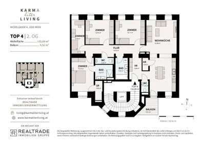 5-Zimmer-Wohnung kaufen in Wien – 132,69 m², € 1.149.000 – Bild 8 von 8