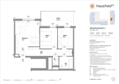 3-Zimmer-Wohnung mieten in Wien – 61,02 m², € 1.140 – Bild 1 von 40