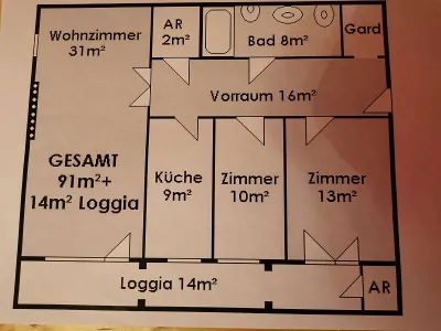 3-Zimmer-Wohnung kaufen in Mödling – 105 m², € 390.000 – Bild 3 von 6