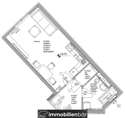1-Zimmer-Wohnung kaufen in Linz – 37,83 m², € 139.000 – Bild 9 von 9