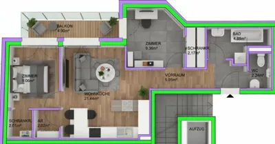 3-Zimmer-Wohnung kaufen in Wien – 59,13 m², € 303.000 – Bild 10 von 10