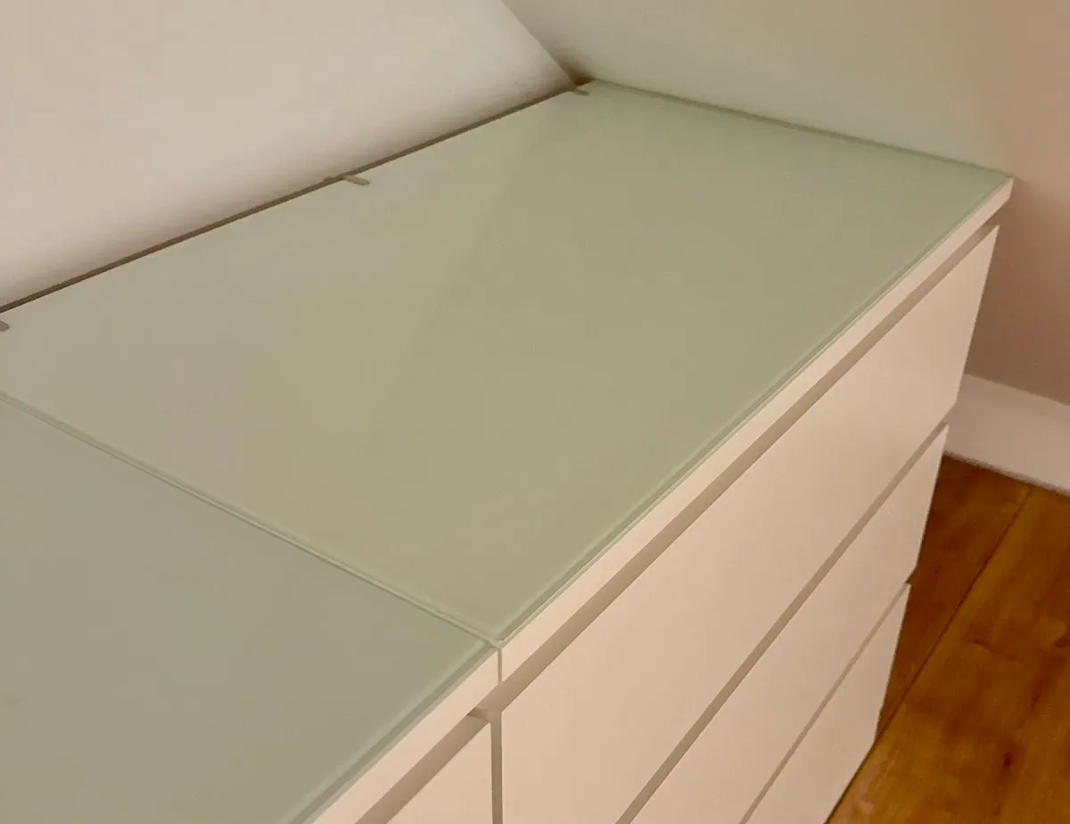 Glasplatte für IKEA MALM Kommode 80x48, € 10,- (2751 Steinabrückl)