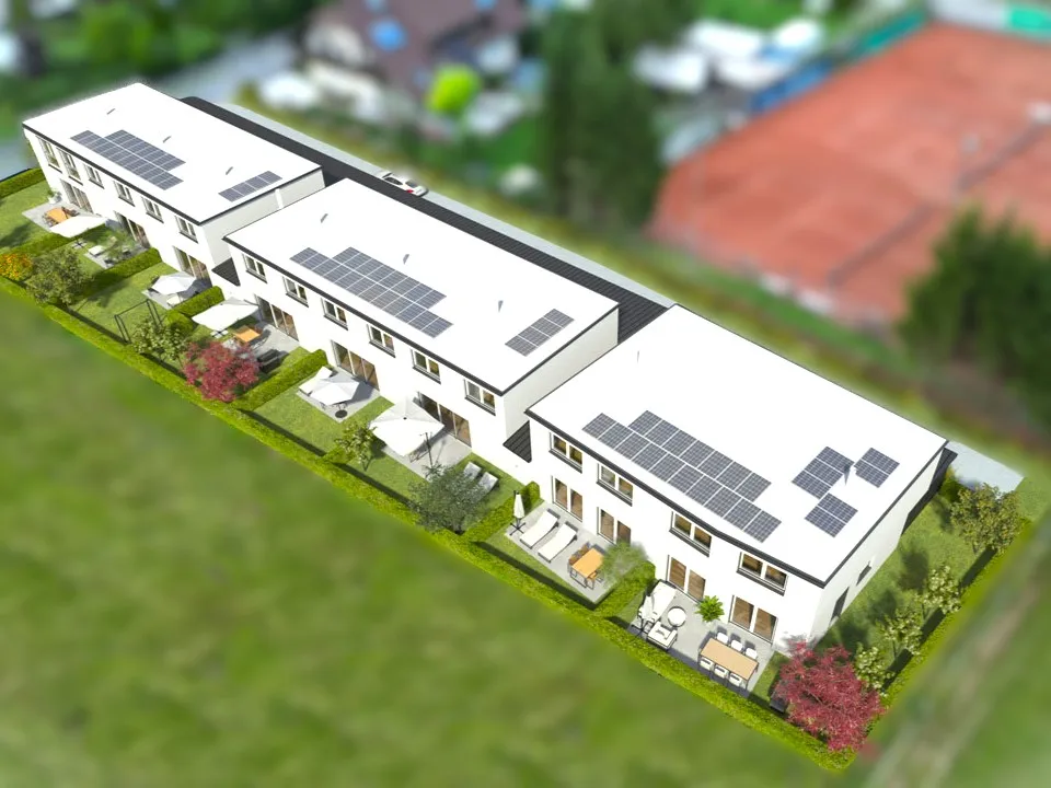 Schlüsselfertiges Reihenhaus - ERSTBEZUG! #Modern #Neubau #Karawankenblick - Ansicht 3