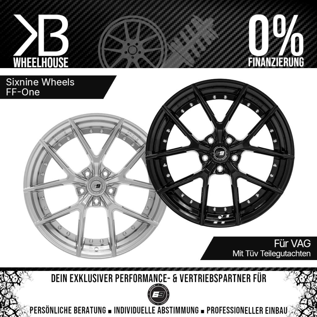 Sixnine Wheels FF-One 8,5x20 ET45 5x112 / TÜV Teilegutachten / VAG
