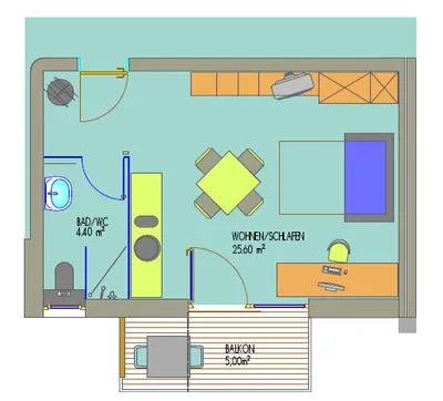 1-Zimmer-Wohnung mieten in Dornbirn – 30,01 m², € 810 – Bild 6 von 6