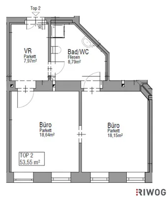 2-Zimmer-Gewerbeimmobilie kaufen in Wien – 50 m², € 199.000 – Bild 11 von 11