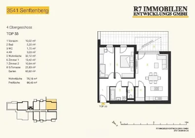 3-Zimmer-Wohnung kaufen in Krems Land – 76,18 m², € 389.900 – Bild 4 von 4