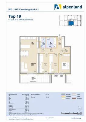 4-Zimmer-Wohnung mieten in Scheibbs – 94,42 m², € 1.194 – Bild 7 von 7