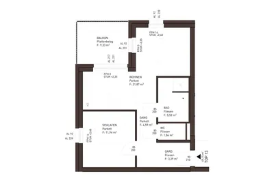 2-Zimmer-Wohnung kaufen in Gmunden – 49,15 m², € 328.472 – Bild 6 von 13