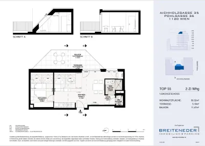 2-Zimmer-Wohnung kaufen in Wien – 50,32 m², € 450.000 – Bild 10 von 11