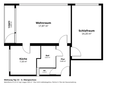 2-Zimmer-Wohnung kaufen in Salzburg Stadt – 47,15 m², € 216.000 – Bild 8 von 8