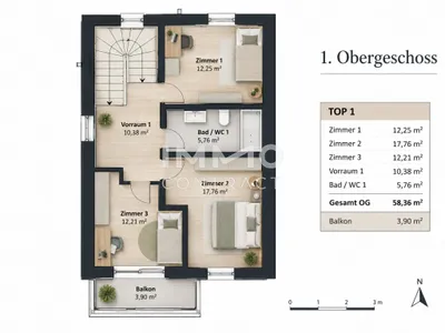 6-Zimmer-Haus kaufen in Wien – 142 m², € 650.000 – Bild 9 von 11