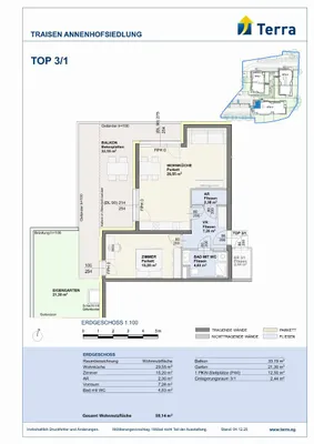 2-Zimmer-Wohnung mieten in Lilienfeld – 59,16 m², € 800 – Bild 6 von 6