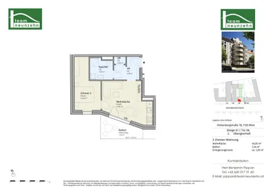 2-Zimmer-Wohnung kaufen in Wien – 40,05 m², € 295.000 – Bild 19 von 19