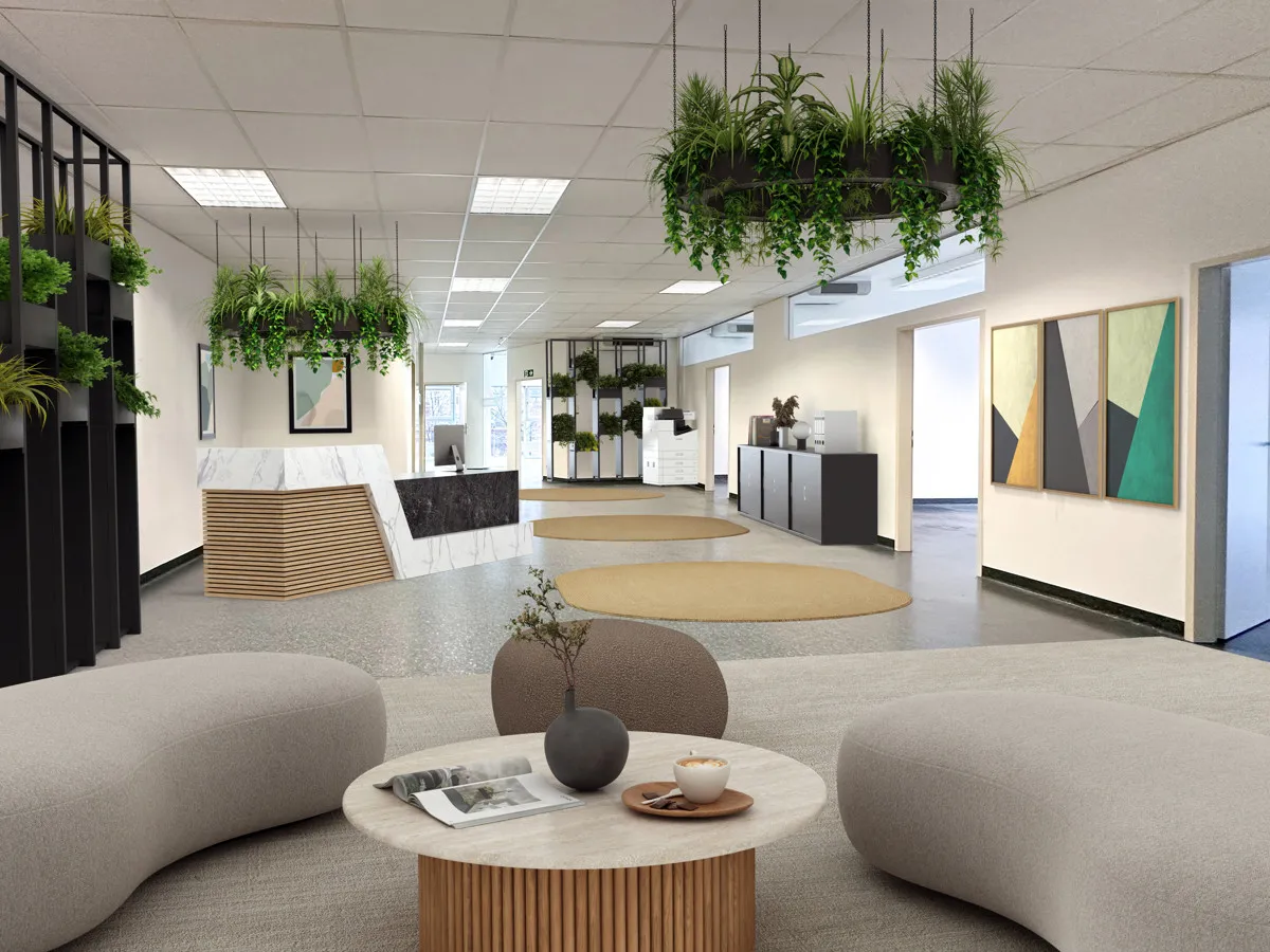 Moderne Bürofläche mit heller und lichtdurchfluteter Arbeitsatmosphäre - Ansicht 3