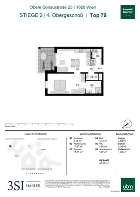 2-Zimmer-Wohnung kaufen in Wien – 46,48 m², € 502.000 – Bild 21 von 21