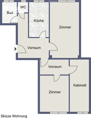 3-Zimmer-Wohnung kaufen in Wien – 76 m², € 270.000 – Bild 10 von 11