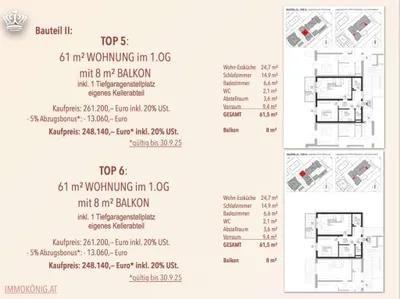 Wohnung kaufen in Amstetten – 61,5 m², € 258.495 – Bild 16 von 24
