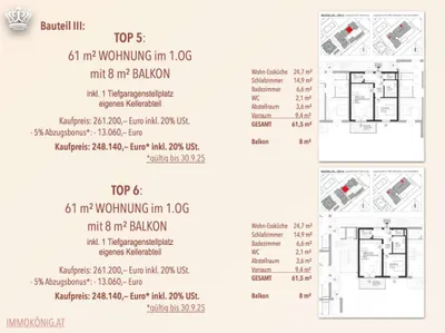Wohnung kaufen in Amstetten – 61,5 m², € 258.495 – Bild 20 von 24