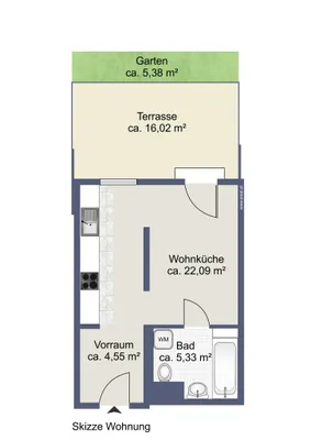 1-Zimmer-Wohnung kaufen in Wien – 32 m², € 179.000 – Bild 10 von 11