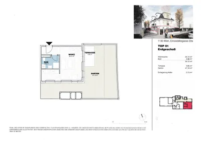 1-Zimmer-Wohnung mieten in Wien – 30,12 m², € 1.234 – Bild 13 von 13