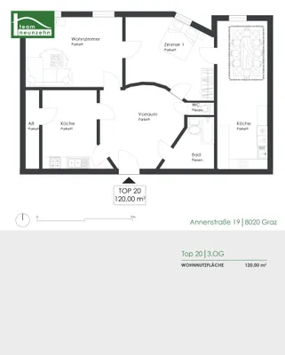 3-Zimmer-Wohnung mieten in Graz – 120,67 m², € 1.453 – Bild 21 von 21