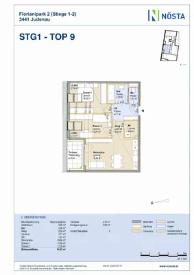 3-Zimmer-Wohnung mieten in Tulln – 61,23 m², € 816 – Bild 7 von 7