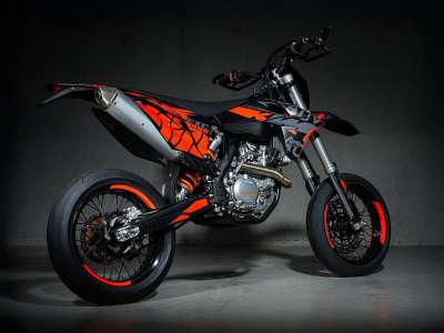 KTM 500 EXC NUR 514 km! Supermoto Umbau typisiert!