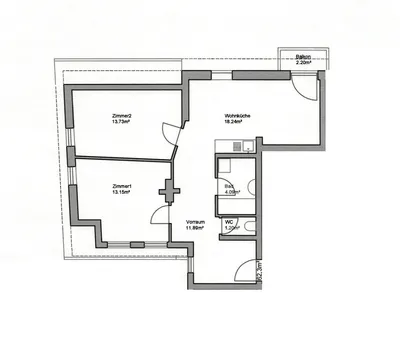 3-Zimmer-Wohnung kaufen in Graz-Umgebung – 62,3 m², € 109.990 – Bild 3 von 3