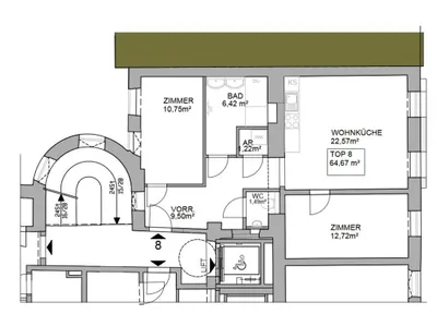 3-Zimmer-Wohnung kaufen in Wien – 64,67 m², € 495.000 – Bild 10 von 10